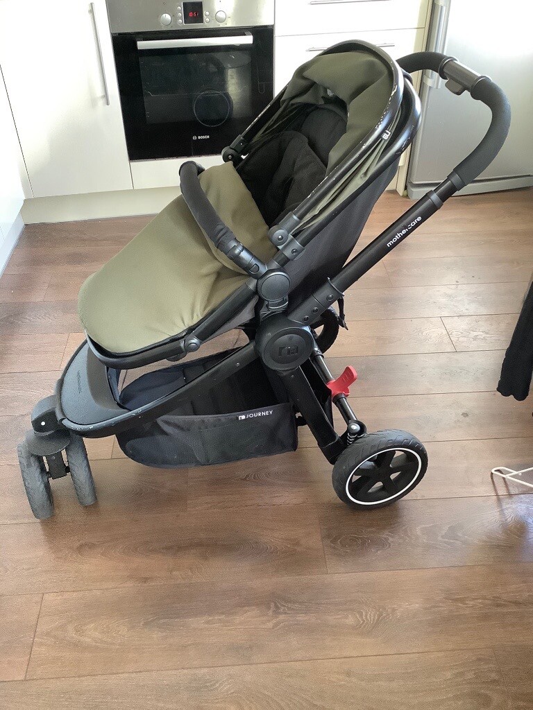 khaki mothercare pram